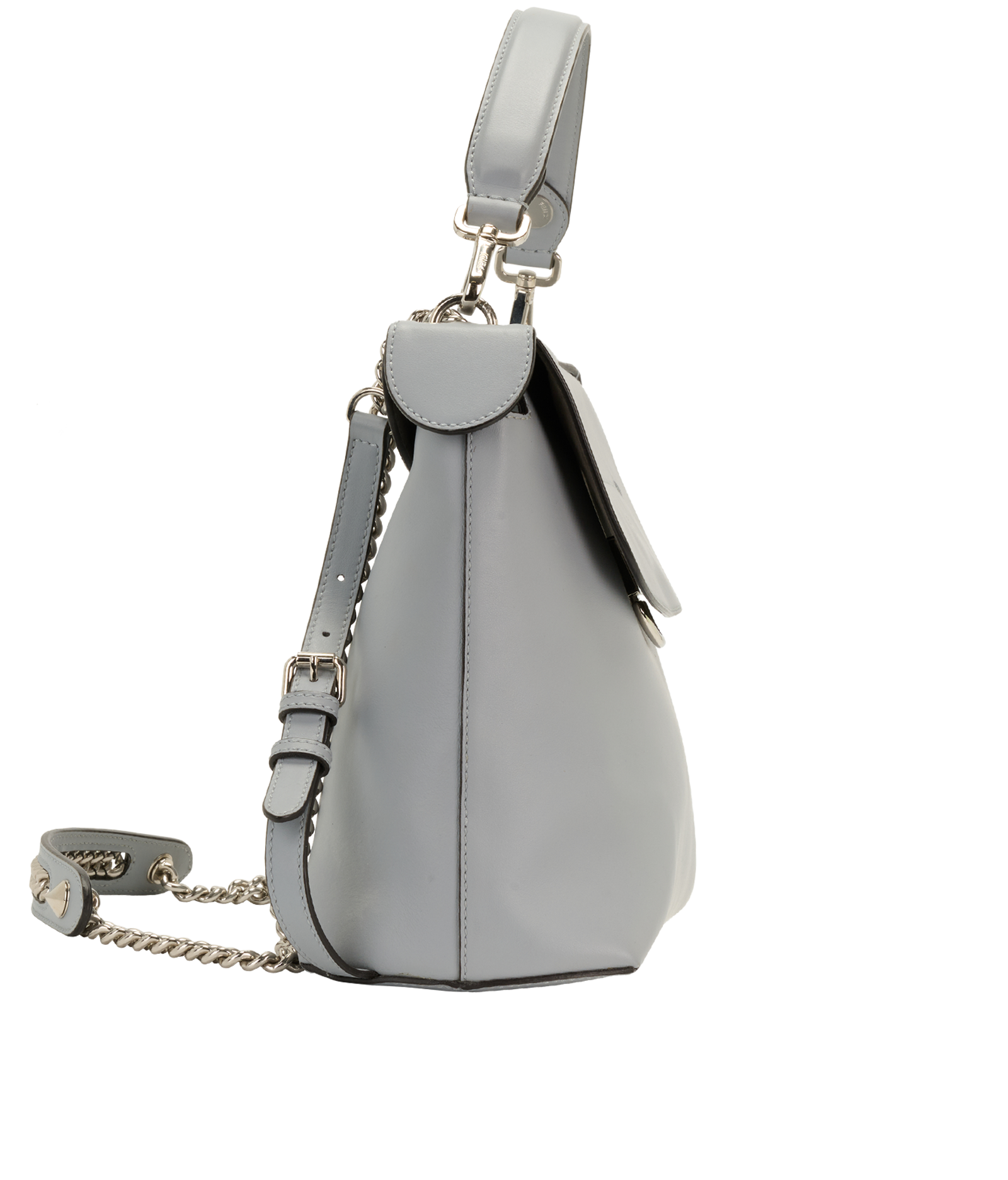 Back To School Backpack, &pound;450, Handbags, Blue, Leather, Side view